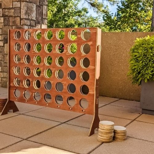Lawn Game 3 Giant Connect Four Stained